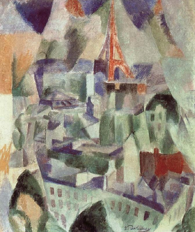 Delaunay, Robert The Window towards to City china oil painting image